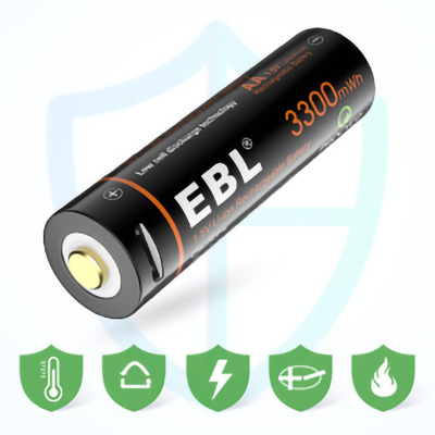 EBL rechargeable lithium battery